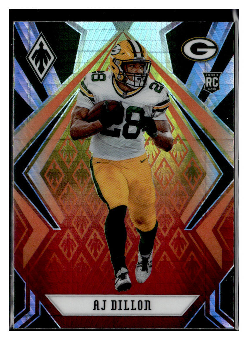 2020 Panini Phoenix #125 AJ Dillon Fire Burst Parallel RC Packers