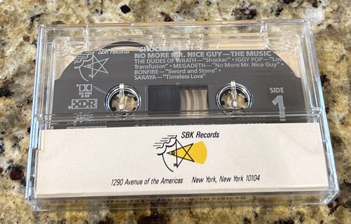 WES CRAVEN'S Shocker NO MORE MR NICE GUY The Music PROMO CASSETTE 1989 SBK - Picture 3 of 5