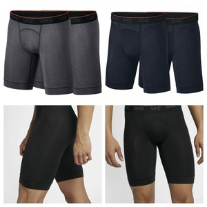 NEW Nike Dri-Fit Men's Athletic Long Boxer Briefs (2 Pk)S M L XL 2XL 3XL 4XL | eBay