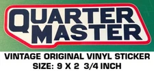 QUARTER MASTER RACING CLUTCHES & DRIVELINE-VINTAGE ORIGINAL VINYL DECAL STICKER