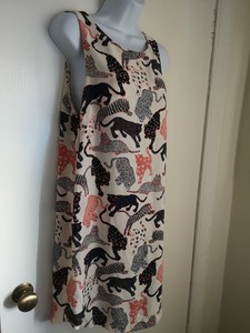 h and m red leopard print dress