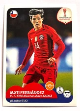 2017 FIFA Confederations Cup Russia Panini Sticker #192 MATI FERNANDEZ Chile