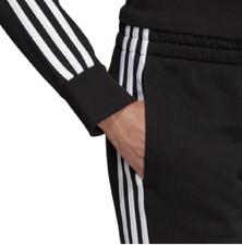 Adidas Essentials Linear Tapered Pants Joggers, Black, Size L
