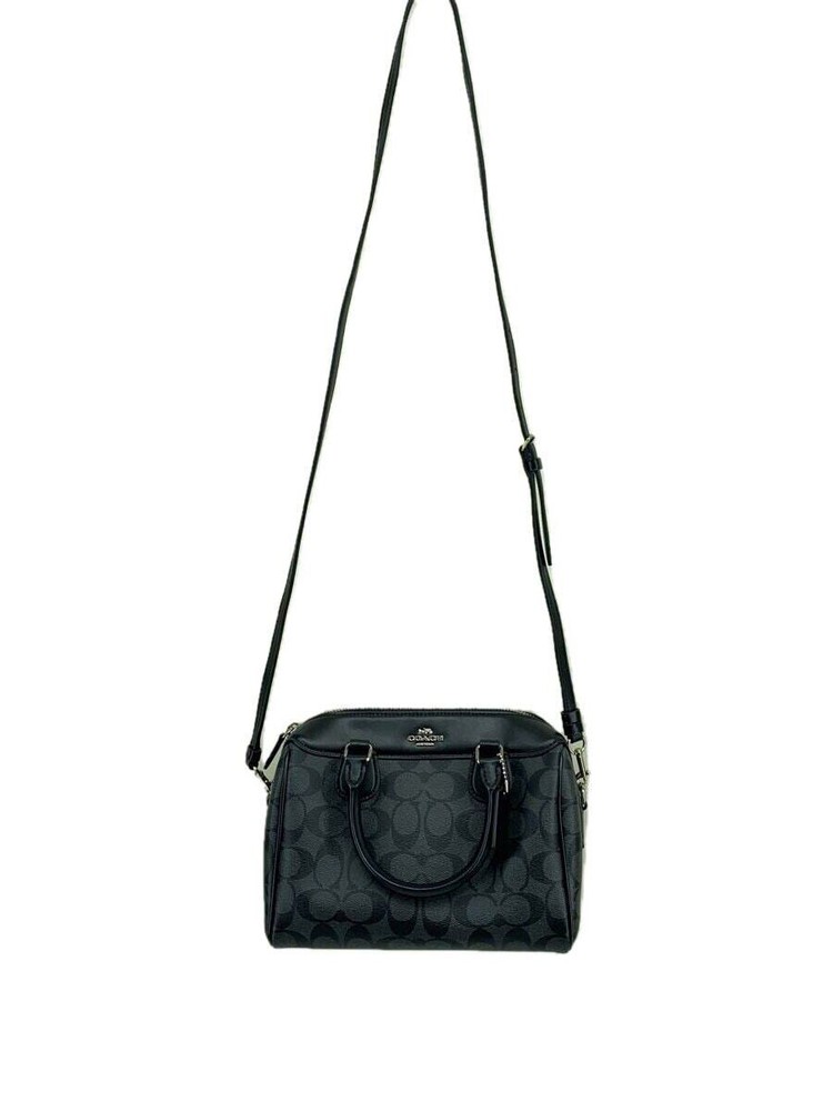 COACH Handbag 2way Leather BLK Total Pattern F1822-F32203
