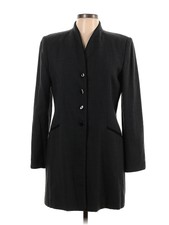 Gianni Women Black Wool Blazer 10