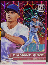 2022 Panini Donruss Optic Baseball DK Corey Seager #15 Pink Velocity 53/249