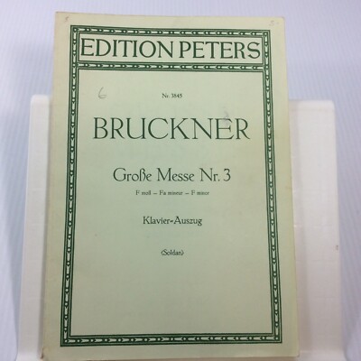 Gro Be Messe Nr 3 Bruckner Choral Music Songbook SATB