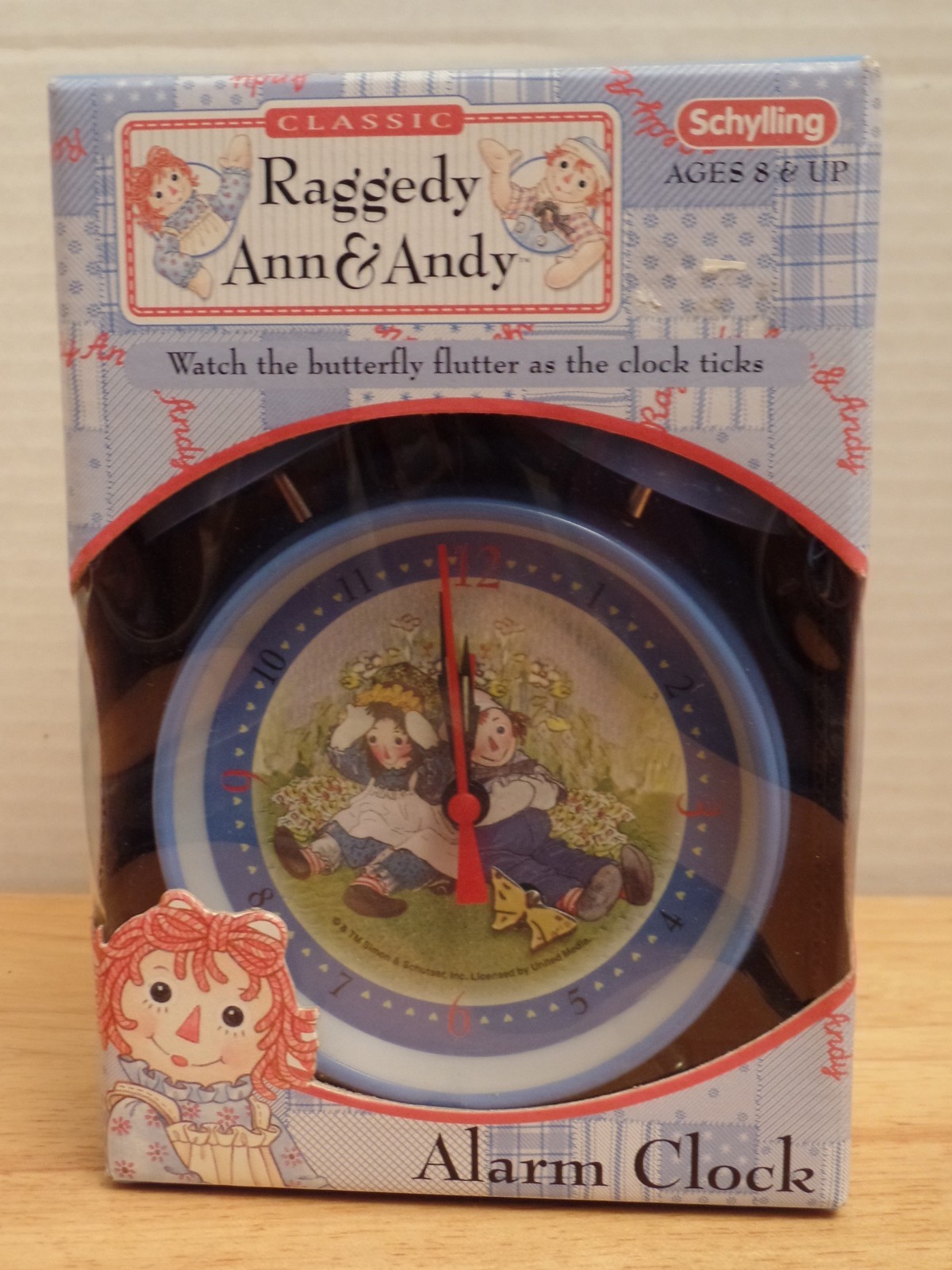 vintage raggedy ann and andy alarm clock