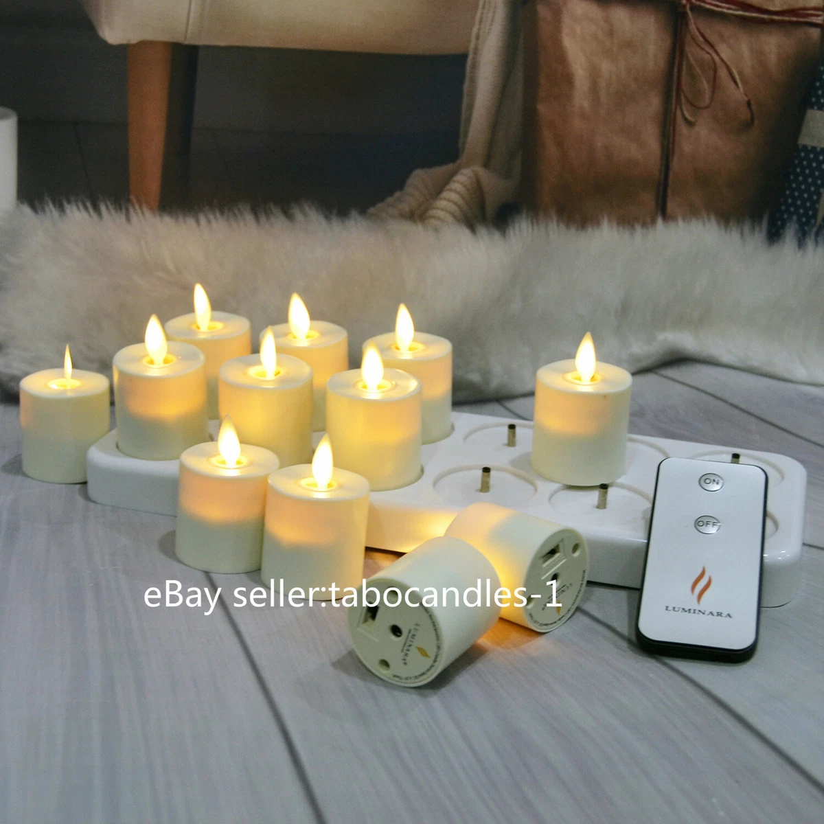 Luminara flameless tea lights deals