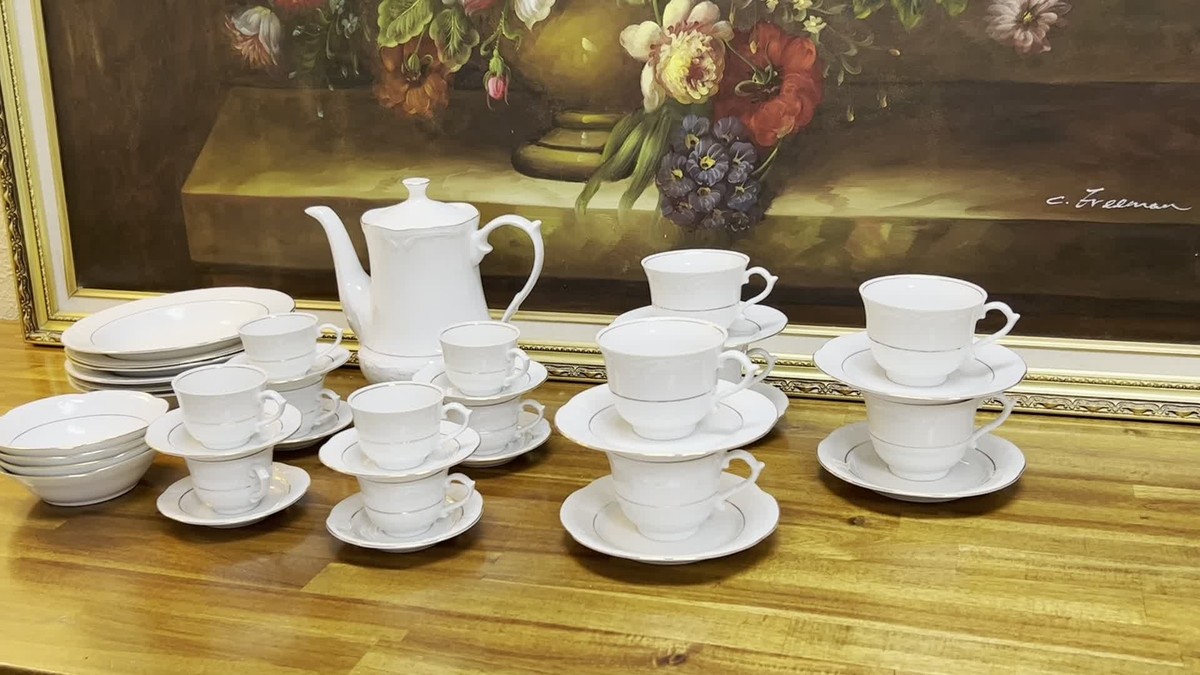 Wonderful Southington by Baum Golden Rhapsody Fine China Set. Made Wonderful Southington by Baum Golden Rhapsody Fine China Set. Made