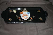 Plat à Cake en Emaux de Longwy- Coeur Vendéen