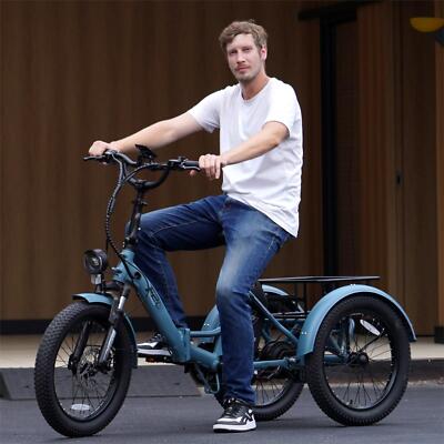 Elektro Dreirad 3 Räder 20 Zoll E-Bike Klappbar mit Korb 48V 250W 18.2AH FAFREES