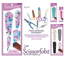 SCISSORFOBZ Designer Scissors Sheaths Shears Protective Covers Sewing Quilting