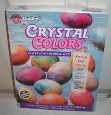 #11764 NIB Vintage Dudley's Crystal Colors Easter Egg Coloring Kit