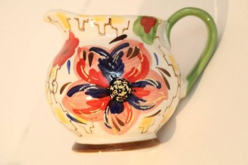 Grace's Teaware Floral Creamer Milk Pitcher Embossed Flower tea coffee gravy - Picture 2 of 11