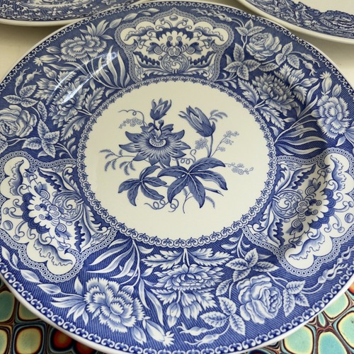 Spode Blue Room Collection Floral Dinner Plate 10” England Passion Flower - 第 1/7 張圖片
