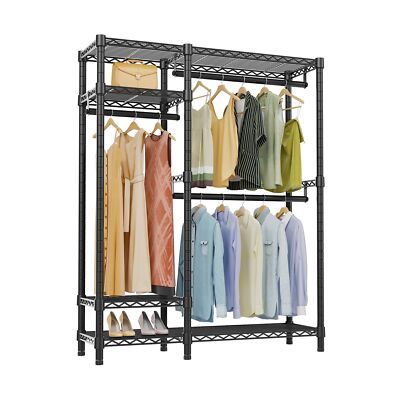 VIPEK V2S Garment Rack Heavy Duty Commercial Grade Rack, 4 Tiers Adjustable W...