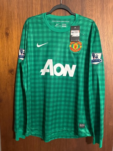 BNWT Manchester United 2012/2013 GK home #1 DE GEA L shirt - Picture 2 of 7