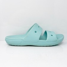 Crocs Unisex Classic Blue Open Toe Slip On Slide Sandals Size M 7 W 9