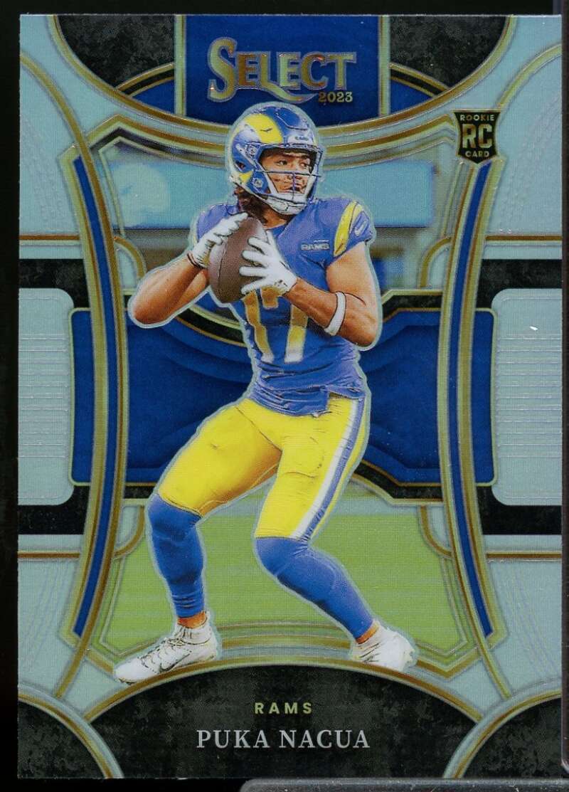 Puka Nacua Rookie Card 2023 Select Rookie Card Prizm Silver #455