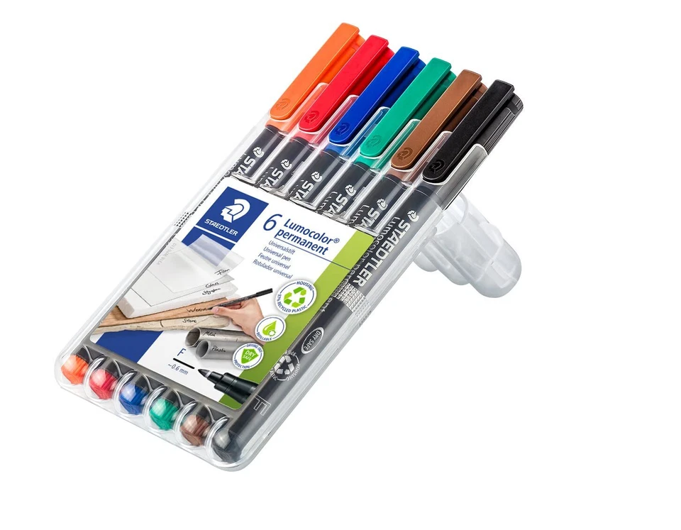 permanenter Universalstift Lumocolor wisch- und wasserfest sekundenschnell tr... - Bild 3 von 4
