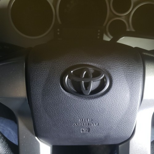Tundra Sequoia CHR Rav4 Blackout Steering Wheel Emblem Overlay