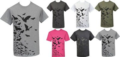 Herren Vampirfledermaus T-Shirt Dracula Gothic Horror Gothic Flock Nosferatu S-5XL