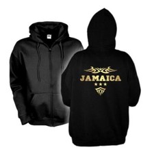 Kapuzenjacke JAMAICA Ländershirt Zip Hoodie Fan Sweatjacke S-6XL (WMS06-30e)