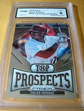 OSCAR TAVERAS CARDINALS 2013 PRIZM TOP PROSPECTS # TP5 ROOKIE RC GRADED 9