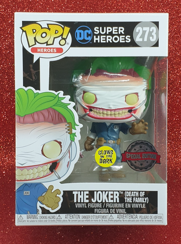 FUNKO POP HEROES DC SUPER #273 THE JOKER (DEATH OF THE FAMILY GLOW) SE VINYL🌵💦 - Bild 1 von 12