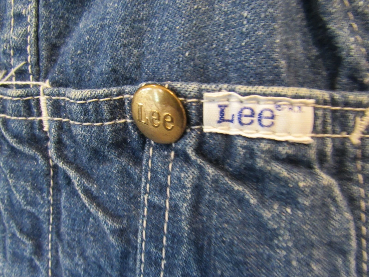 Vintage LEE USA made Bib Overalls denim very small adult or boy's