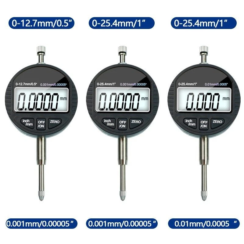 Digital Micrometer Dial Indicator Gauge Measuring Tool 0-12.7mm/0-25.4mm 0.001mm - Image 3 of 4
