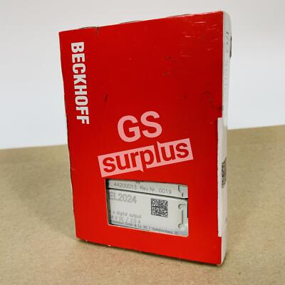 BECKHOFF EL2024 4-Channel Digital Output EtherCAT Terminal (New Surplus)