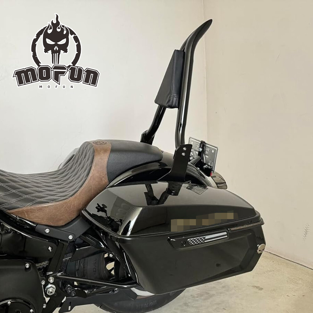 Multi Purpose Driver Passenger Backrest Pad For Harley Dyna Sportster 883 1200 E - Foto 9