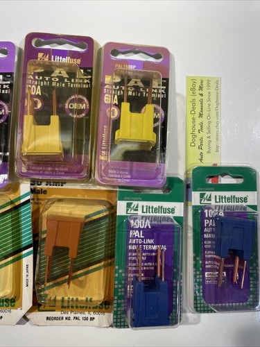 9- Fusibles terminales macho recto PAL 32 voltios 30a 100a 80a 120a 60a, envío gratuito a EE. UU. - Imagen 3 de 4