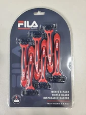 Fila Disposable Razors Triple Blade Aloe & Vitamin E  6 Razors