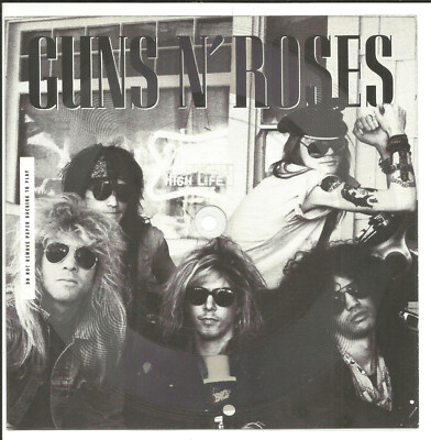GUNS N ROSES Rare 1987 Sampler w/ STORIES CLEAR PROMO 7 INCH vinyl FLEXI 45 MINT