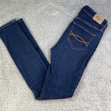 Abercrombie  Fitch Women  s Skinny Fit High Rise Jeans Blue Med Wash 25/29