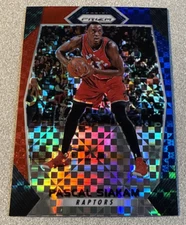 2017-18 Panini Prizm Red White Blue Prizm #34 Pascal Siakam Raptors