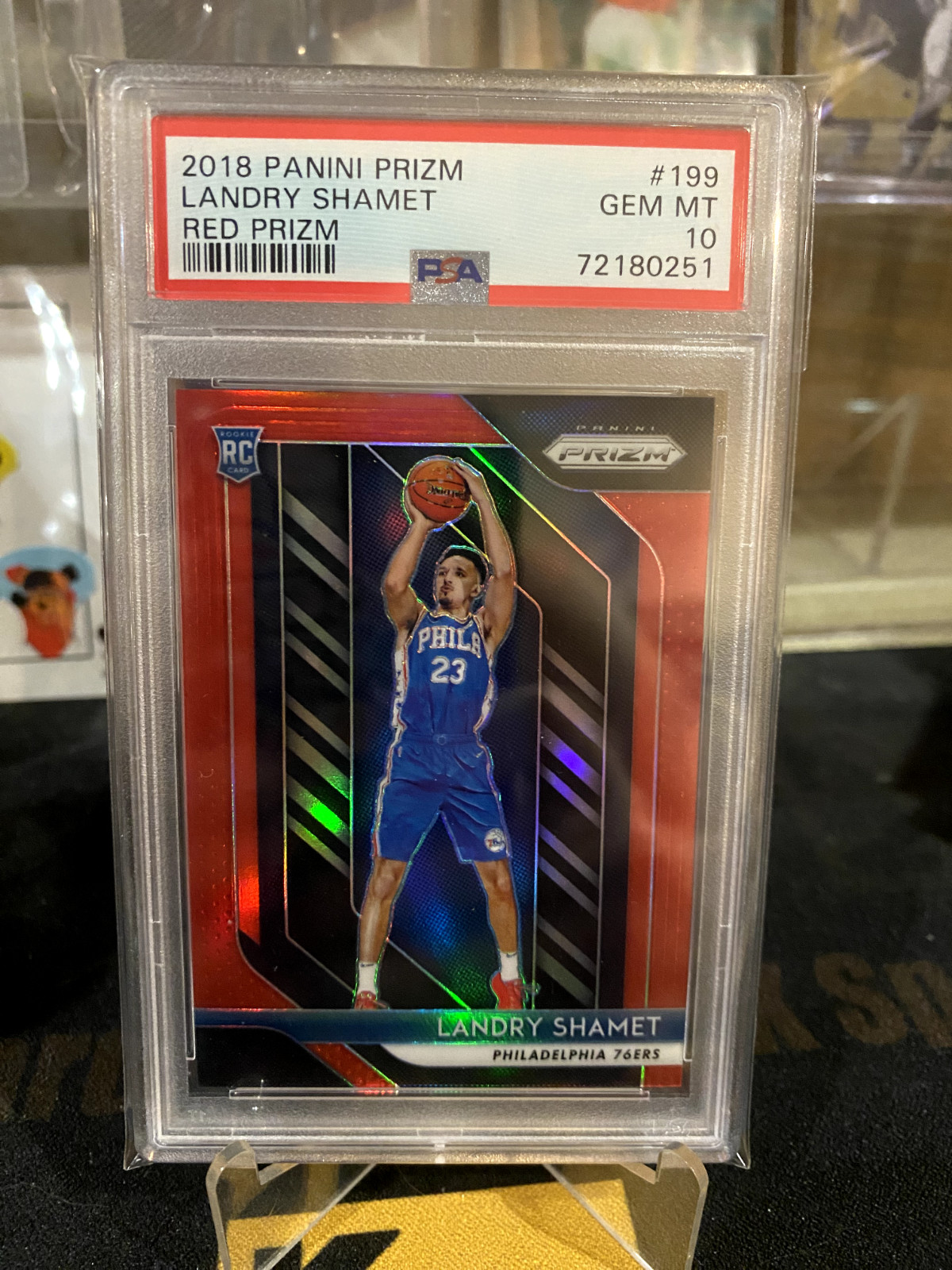 2018 Panini Prizm Red Landry Shamet RC Rookie /299 PSA 10🔥