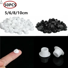 Pack of 50 Multi-spec Screw Caps Covers Flush Type Plastic Hole Plug,Button Tops