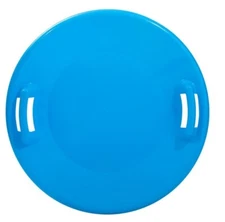 Superio Round Snow Sled, 24" Saucer Disc Spiral Sled with Cut-Out Handles