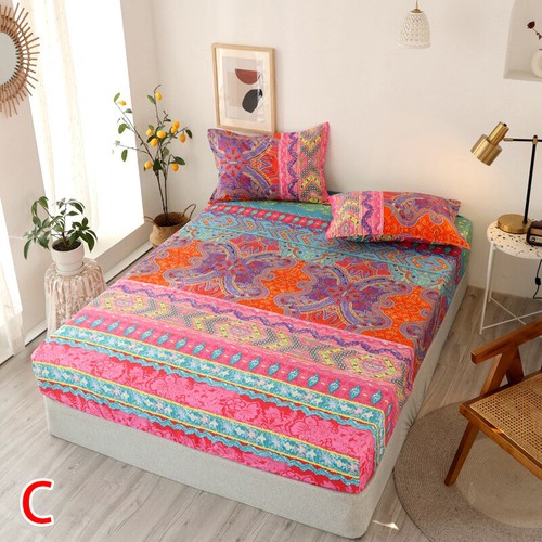 30cm Deep Fitted Sheet Single Double Super King Bed Size Printed Mattress Covers - Picture 18 of 75