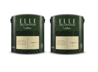 ELLE DECORATION 2x2,5 Liter No.317 Organic Wandfarbe Matt Innen by Crown B-WARE