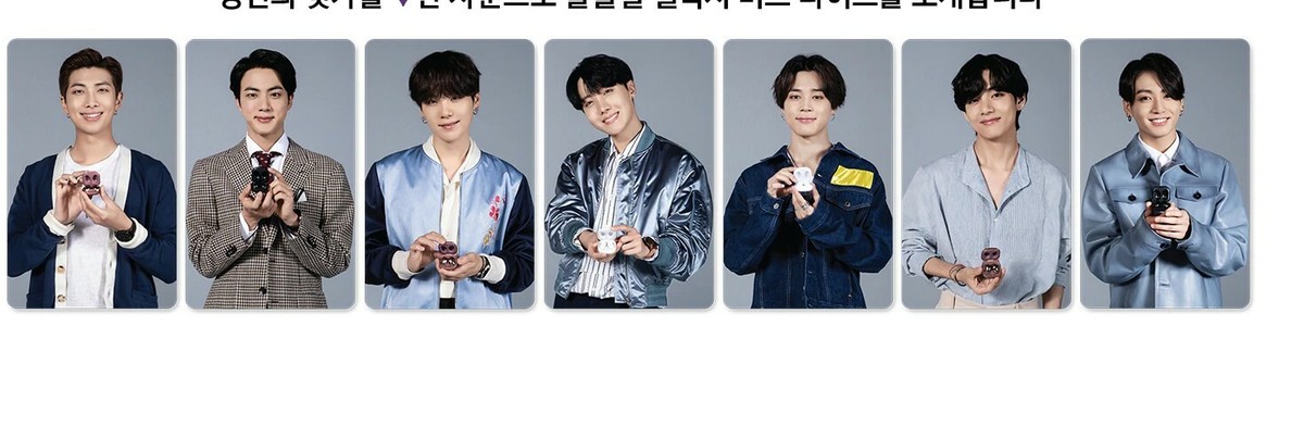 BTS Samsung Galaxy Buds Live Official Photo Card Limited