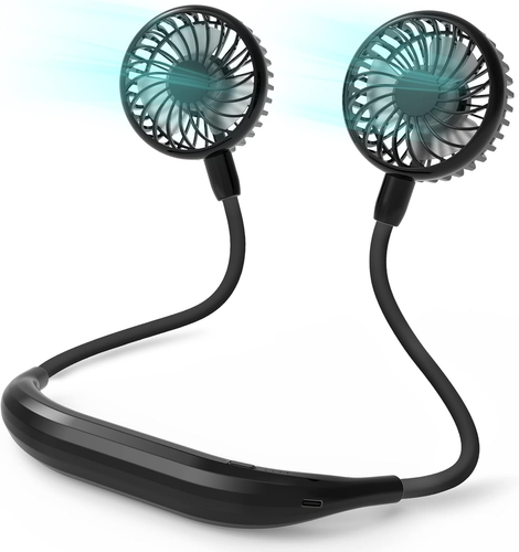Portable Neck Fan, 2600Mah Battery Operated Ultra Quiet Hands Free USB Fan with - Picture 8 of 12