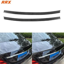 Real Carbon Fiber Rear Trunk Spoiler Wing Cover Trim For Benz S-Class W222 13-20