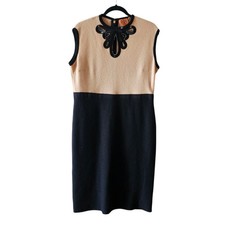 NEW Tory Burch women's beaded wool dress size XL 'Jameson' luxury designer event