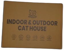 Apasiri Heated Outdoor Cat House for Winter: Insulated with Heating Pad