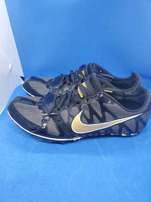 Nike Sprint Zoom Rival S Sprint  Size 9.5  Black Gold